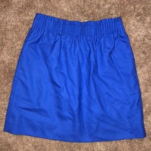 Winter Wool J. Crew Skirt Royal Blue Small 4